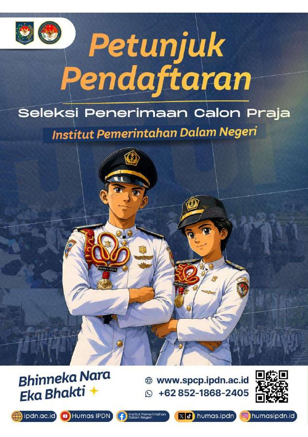 Thumbnail Petunjuk Pendaftaran SPCP IPDN 2026